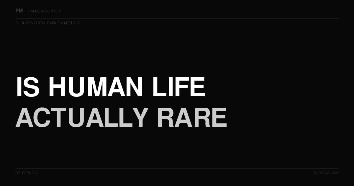 B04. Is human life actually rare — or does every soul eventually get one?