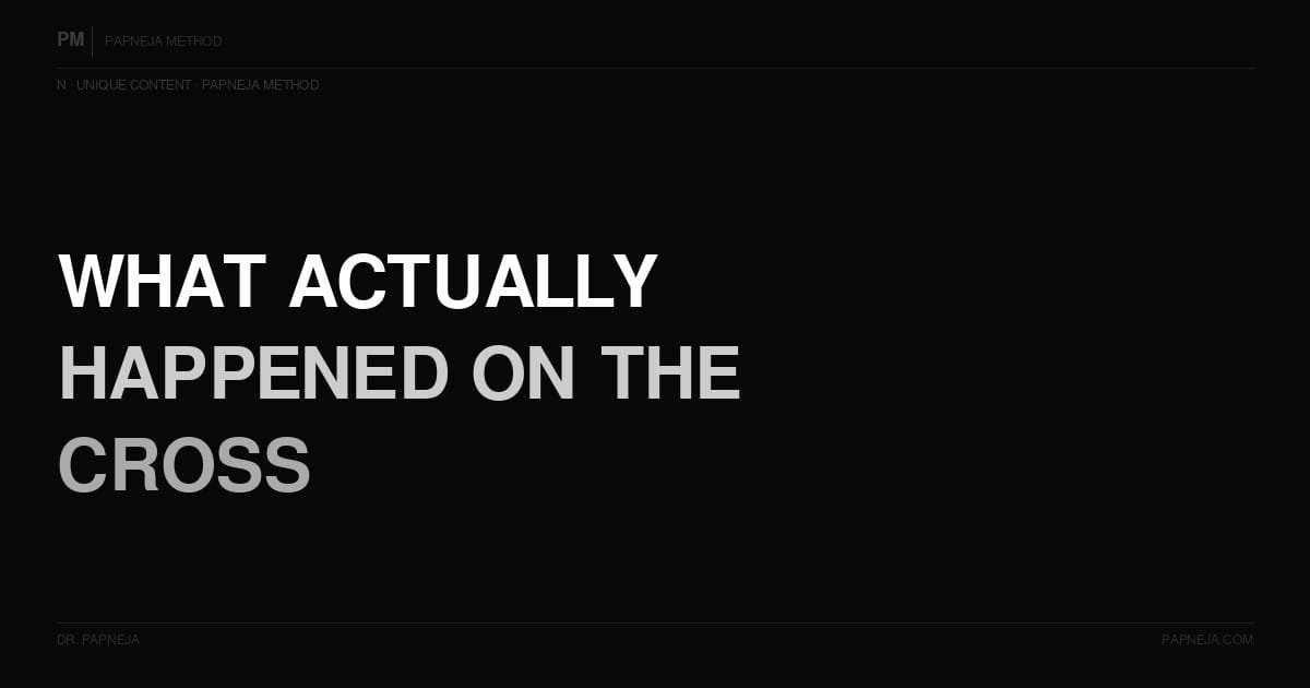 N01. What actually happened on the cross when Jesus said forgive them for they know not what they do?
