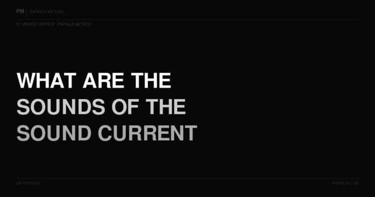 N04. What are the sounds of the Sound Current and what do they indicate?