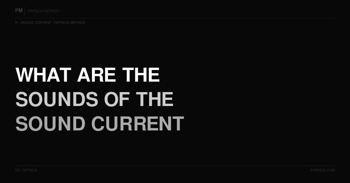 N04. What are the sounds of the Sound Current and what do they indicate?