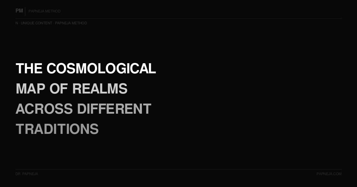N15. What is the cosmological map of realms across different traditions — and why do they all describe the same architecture?