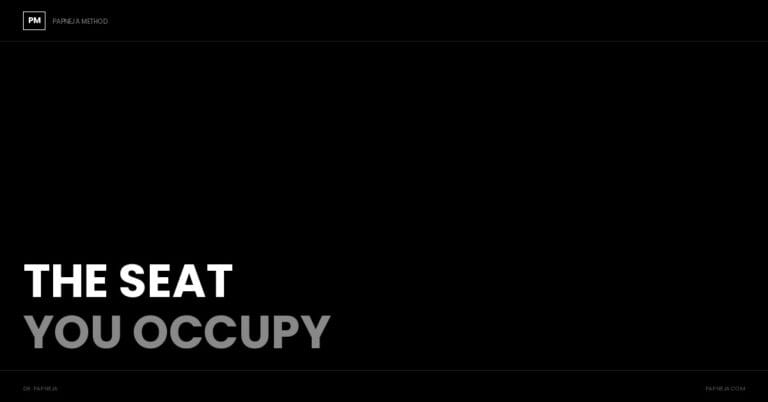 The Seat You Occupy